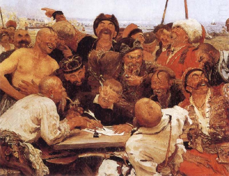 Zaporozhian Cossacks, llya Yefimovich Repin